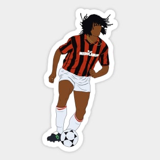 Ruud Gullit Milan 90s Minimalist Aesthetic Sticker